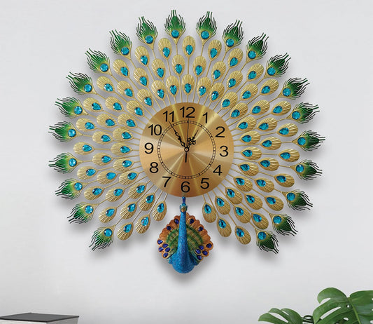 Premium Peacock Wall Clock – Elegant and Modern Statement Piece