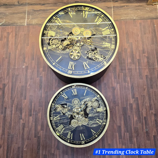 "Vintage Timekeeper" Steampunk Nesting Table Set