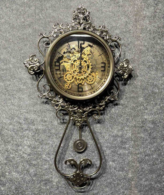 "Victorian Grandeur" Ornate Pendulum Wall Clock