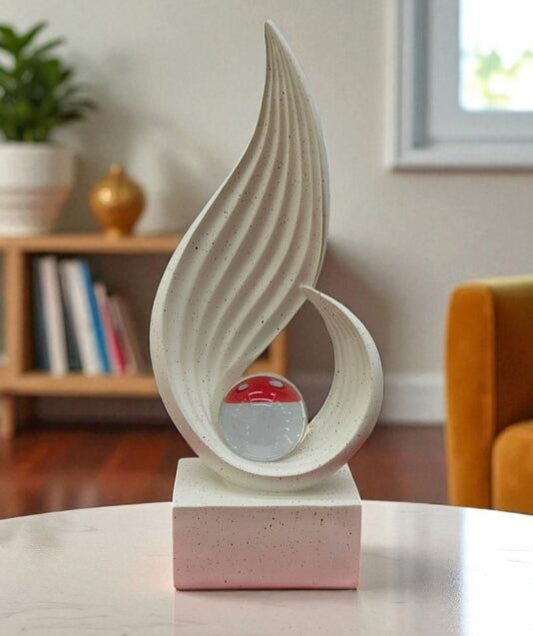 Modern Serenity: Abstract Sphere Sculpture