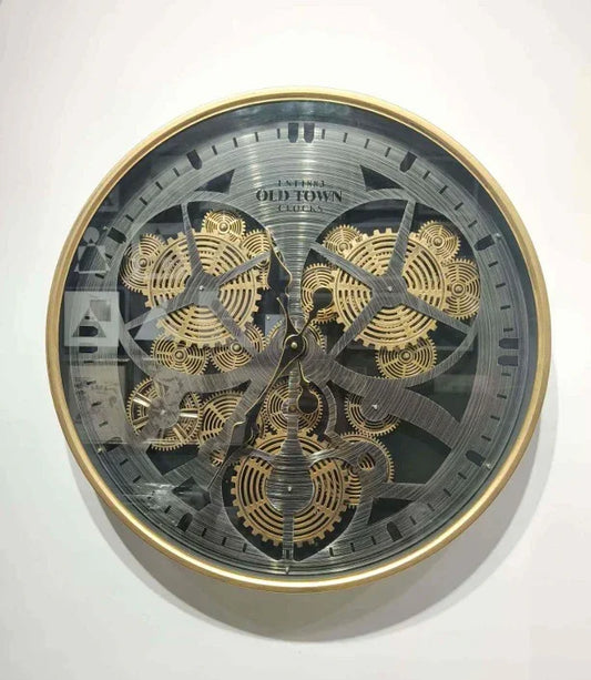 "Old Town Clock" Grand Gear Wall Clock