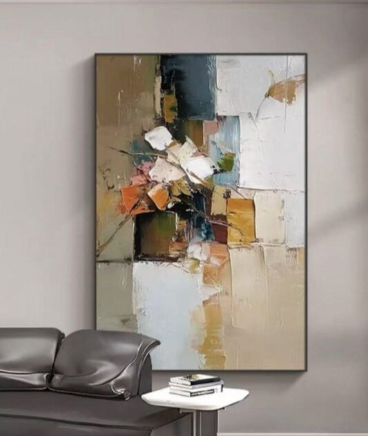 Urban Abstract - 3D Textured Handcrafted Wall Art