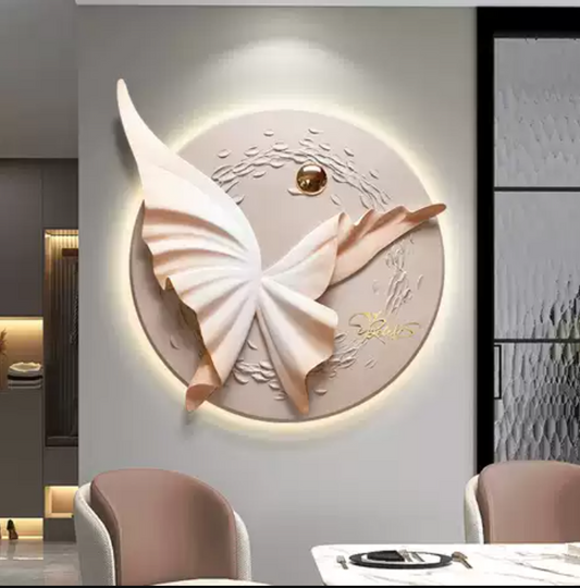 "Ascension" 3D Butterfly Wall Art with Integrated LED Light