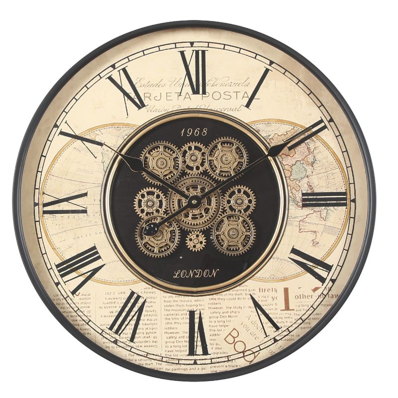 "Vintage Traveler" Wall Clock