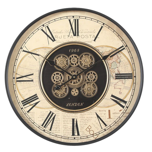 "Vintage Traveler" Wall Clock