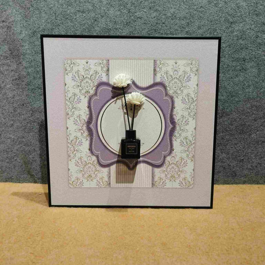 Lavender Aroma: 3D Floral Reed Diffuser Wall Art