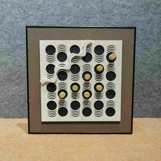Grid &amp; Flow: Textured Abstract Wall Sculpture