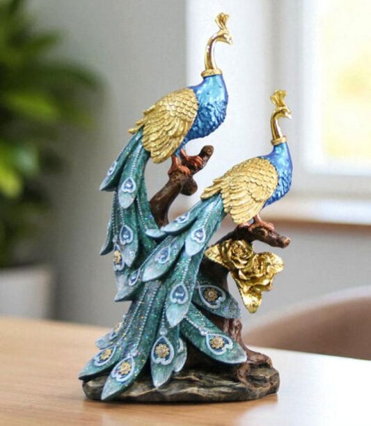 Majestic Peacock Duo: A Symbol of Grace and Beauty