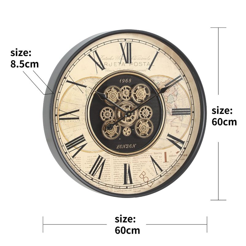 "Vintage Traveler" Wall Clock