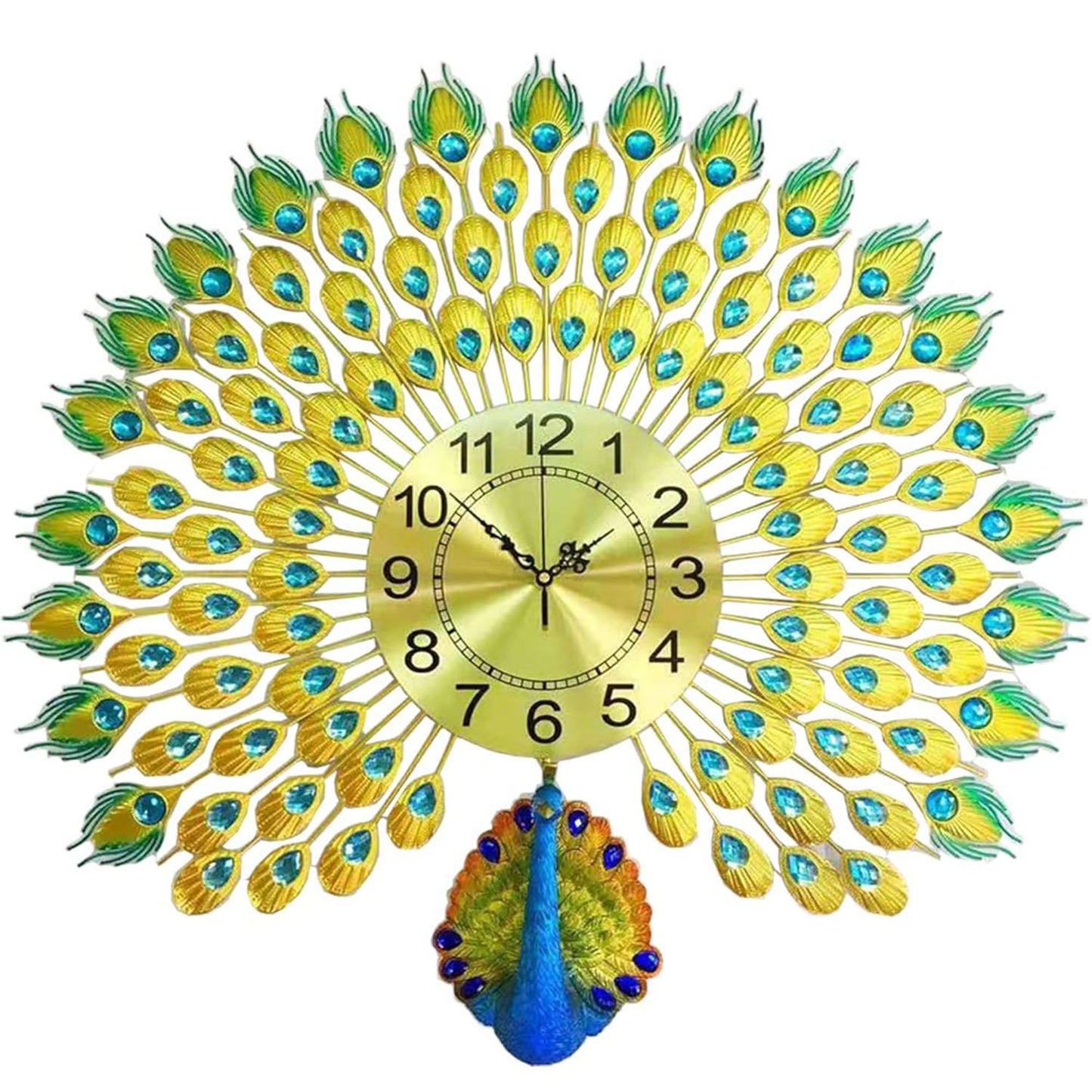 Premium Peacock Wall Clock – Elegant and Modern Statement Piece