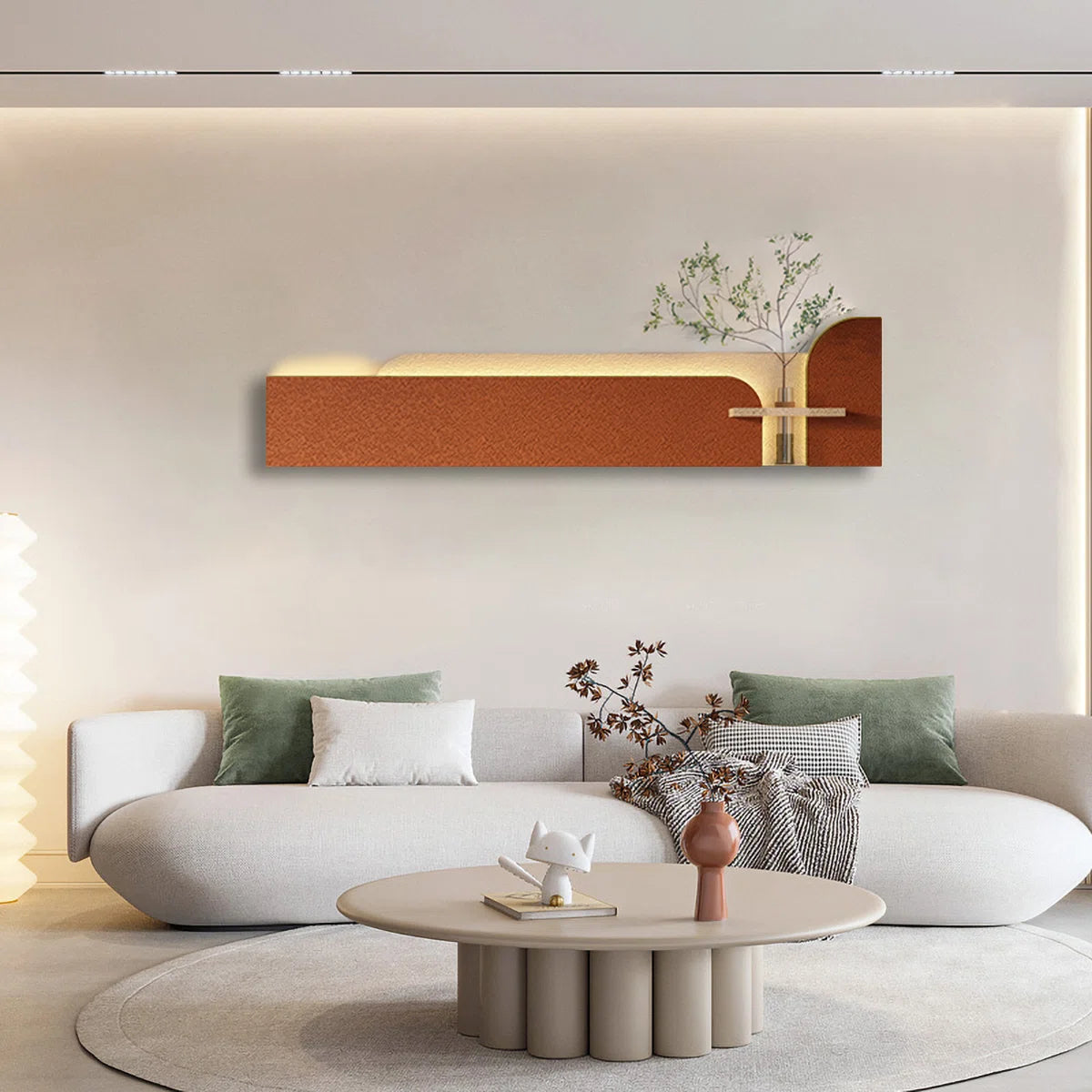 Desert Horizon - Modern Illuminated Wall Art