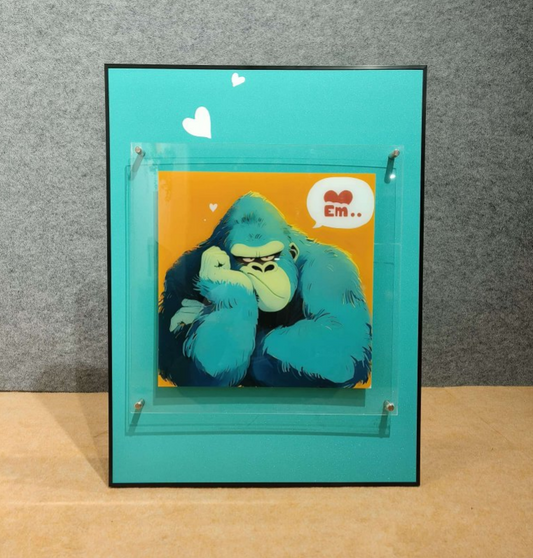 Em...otional Gorilla: A Quirky & Charming Luxury Wall Art Collection