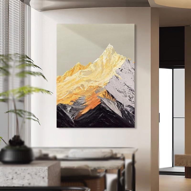 Majestic Peak 3D Textured Handcrafted Landscape Painting