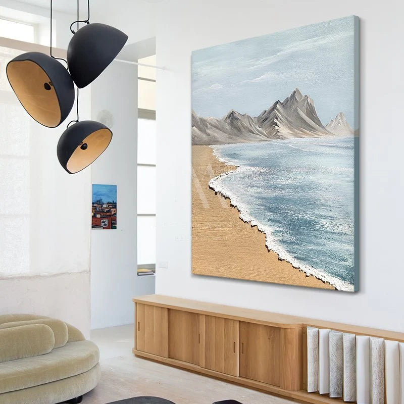 Serene Foliage - 3D Textured Handcrafted Wall Art