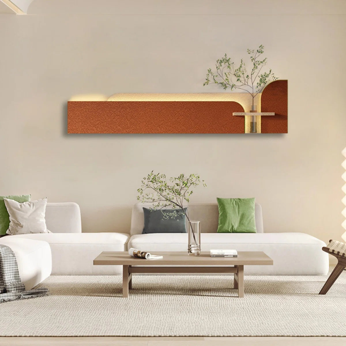 Desert Horizon - Modern Illuminated Wall Art