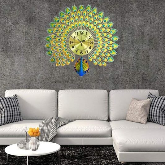Premium Peacock Wall Clock – Elegant and Modern Statement Piece