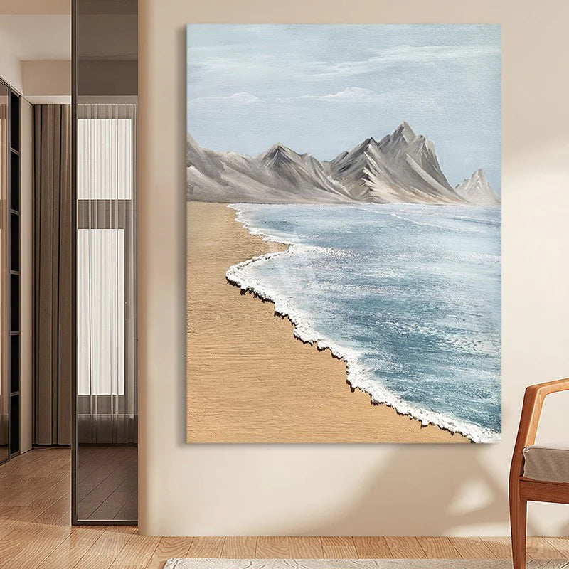 Serene Foliage - 3D Textured Handcrafted Wall Art