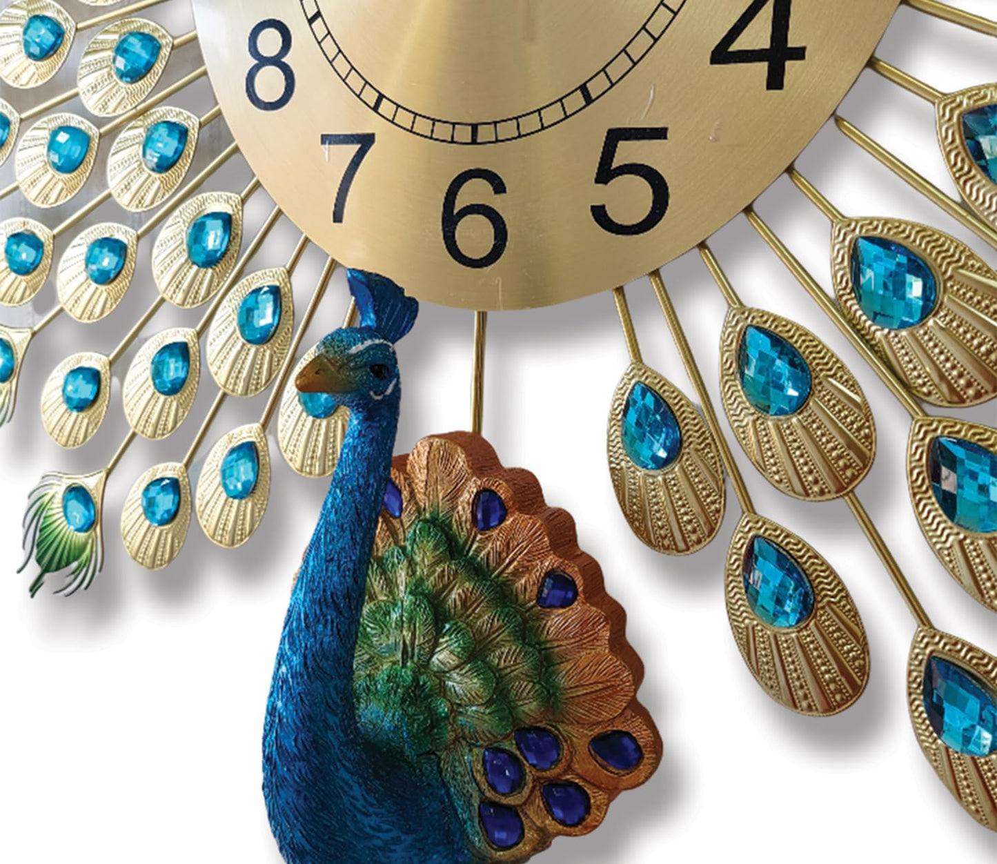 Premium Peacock Wall Clock – Elegant and Modern Statement Piece