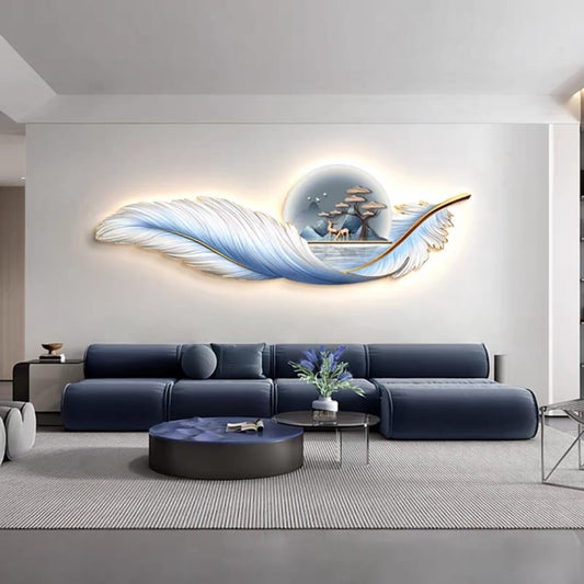 Elegant 3D Porcelain Crystal Painting Set with LED Illumination 2