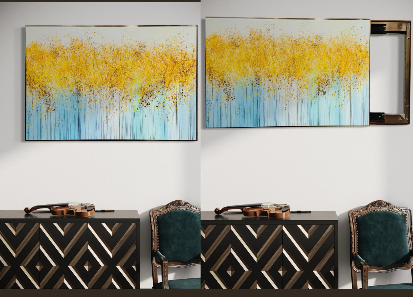 Amber Canopy – MCB Box Cover Glass Art
