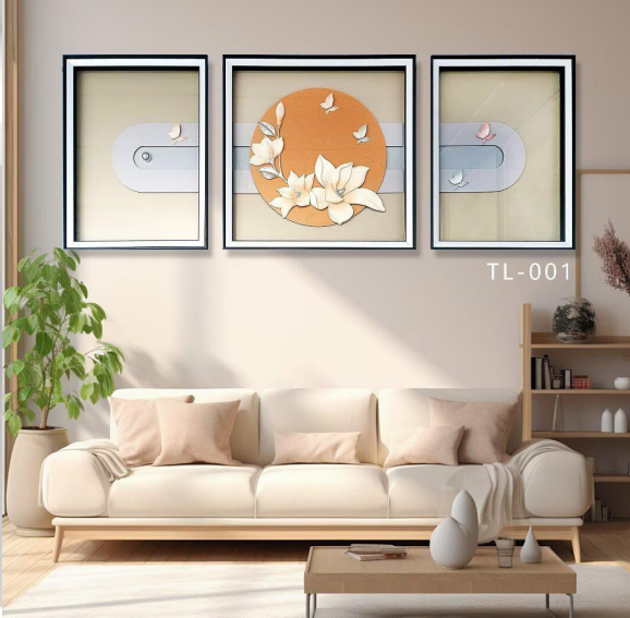 Floral Harmony – 3 Piece Luxury Wall Decor Set