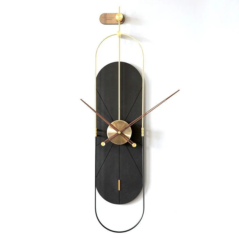 The Touch of Suave - Luxe Wall Clock Style 8 by Shree Handicrafts 36 x 16 Inch