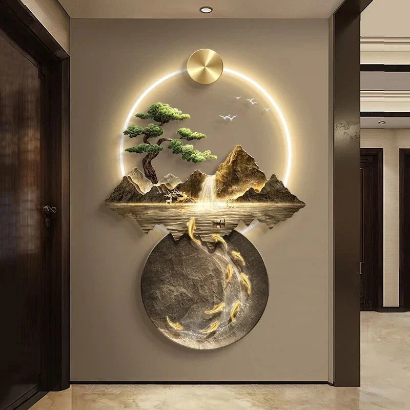 3D Wall Decor with LED Crystal Painting