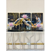  Set of 3 Crystal Glass Painting For Wall Decor [16x24 inch each]