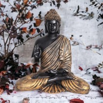 Copper Black 15 Inch Buddha Statue 