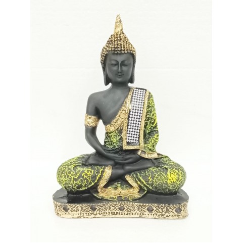 Black 9 Inch Buddha Statue 
