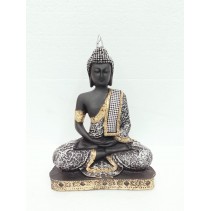 Black 9 Inch Buddha Statue 