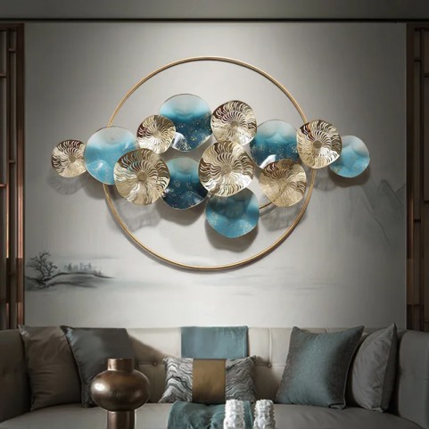 Golden Blues Ring - Wall Art