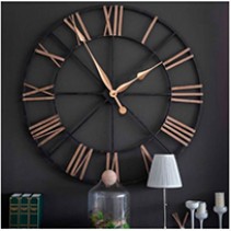 Double Ring with copper Dial  24"  Wall Clock