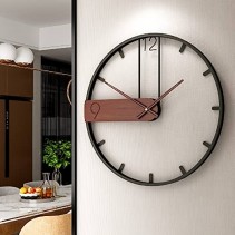 WOODEN TEXTURE RIGHT  - WALL CLOCK 30 Inch 